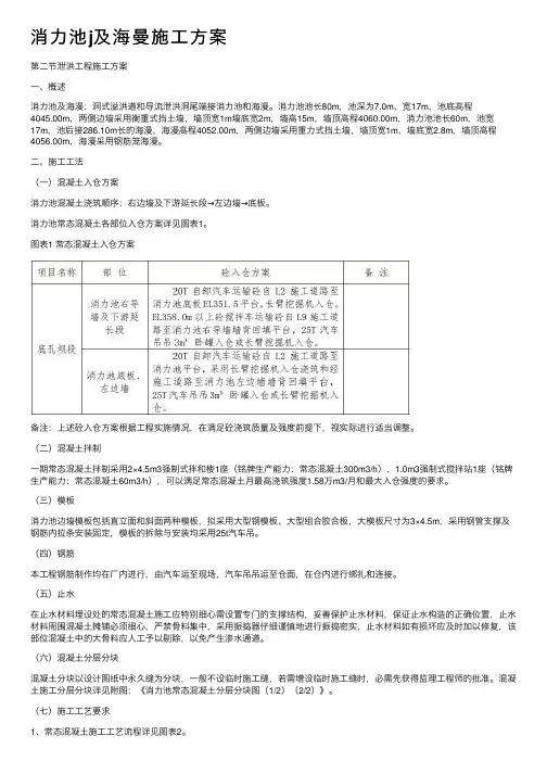 消力池j及海曼施工方案