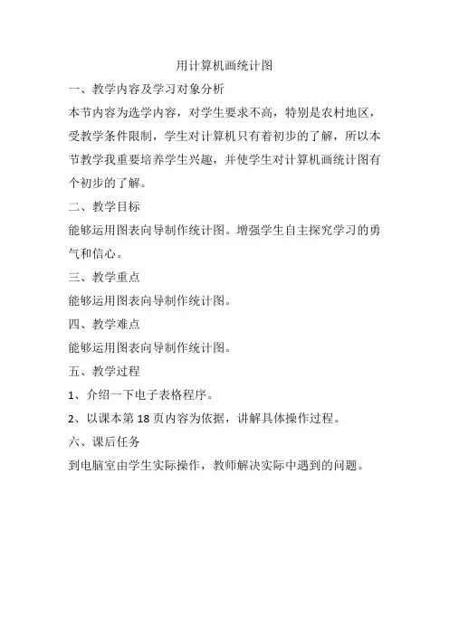 用计算机画统计图