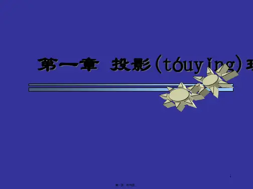 机械制图课件投影理论基础知识(1)
