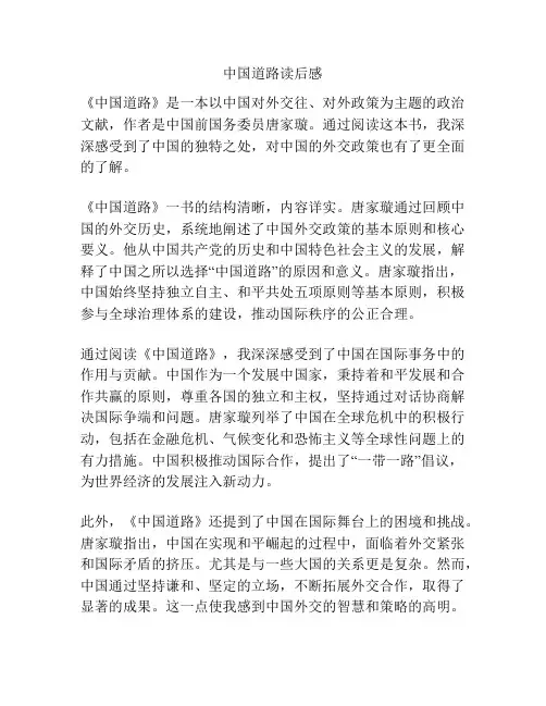 中国道路读后感