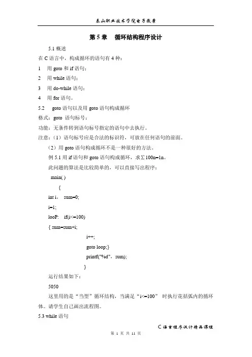 C电子教案第5章