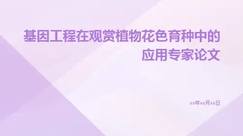 基因工程在观赏植物花色育种中的应用专家论文