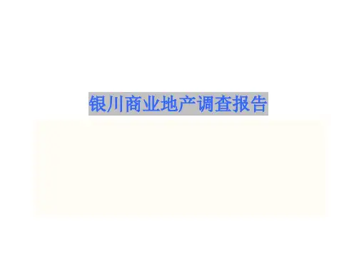 银川市商业地产市场调研分析报告