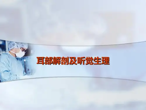 耳部解剖及听觉生理