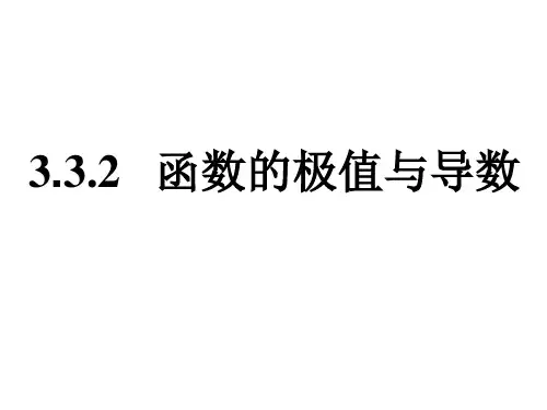 函数的极值与导数课件公开课