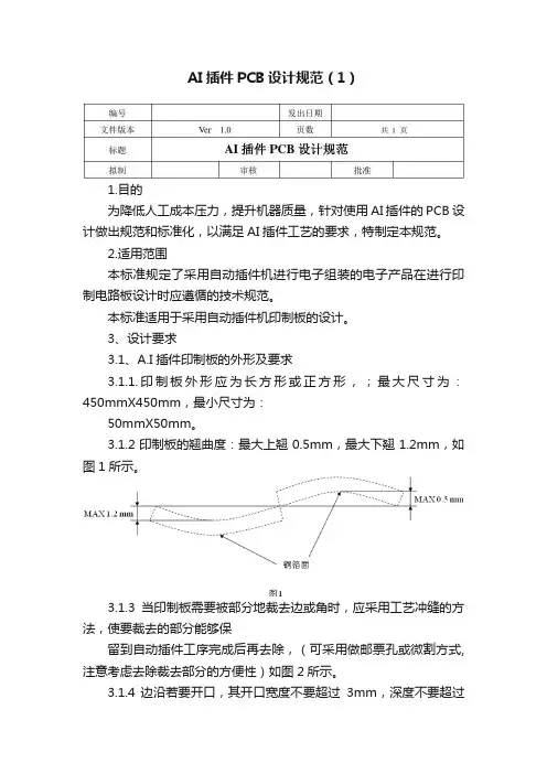 AI插件PCB设计规范（1）