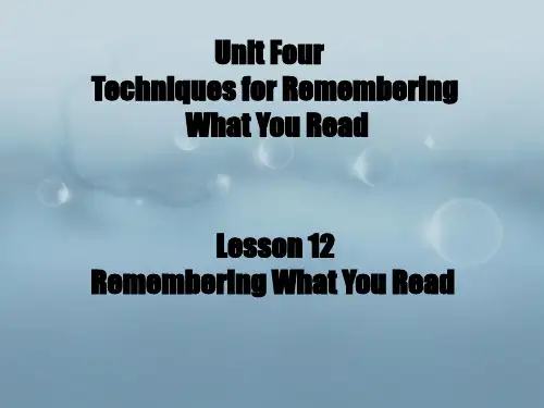 研究生英语阅读教程基础级第二版lesson12课后习题答案