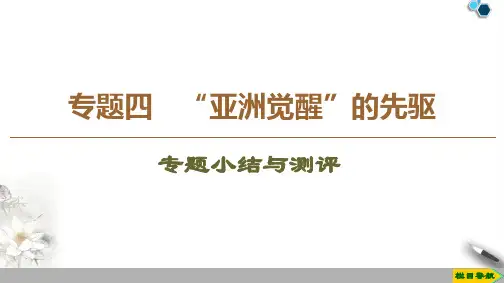 高中人民版历史选修4专题4 专题小结与测评课件PPT