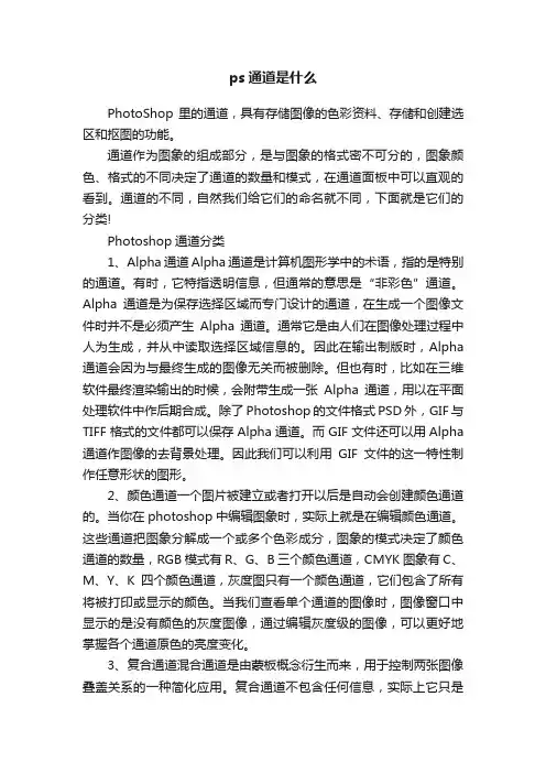 ps通道是什么