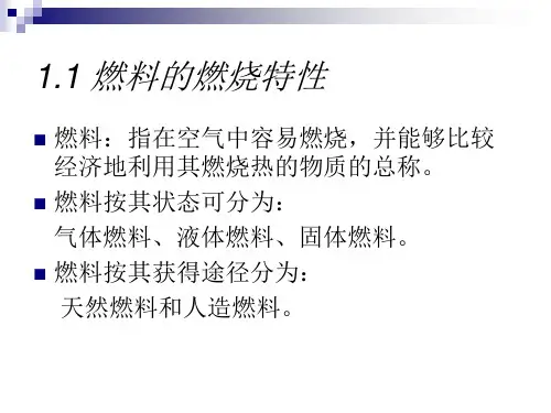 燃烧学第一章资料