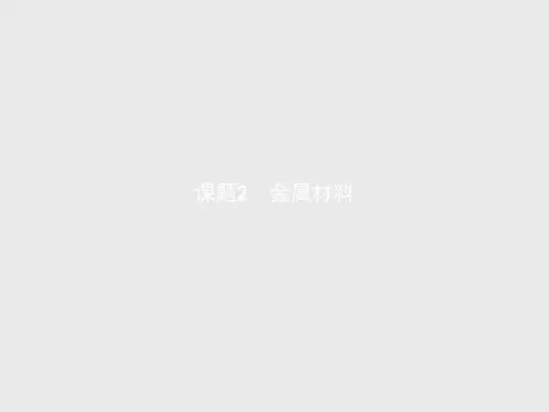 【课堂设计】高二化学人教版选修2课件3.2 金属材料