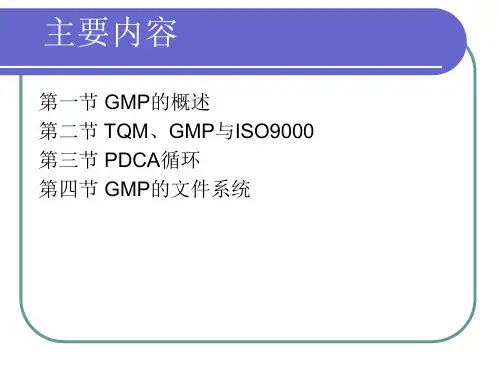 第一章  GMP概述_PPT幻灯片
