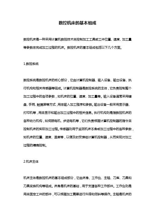 数控机床的基本组成