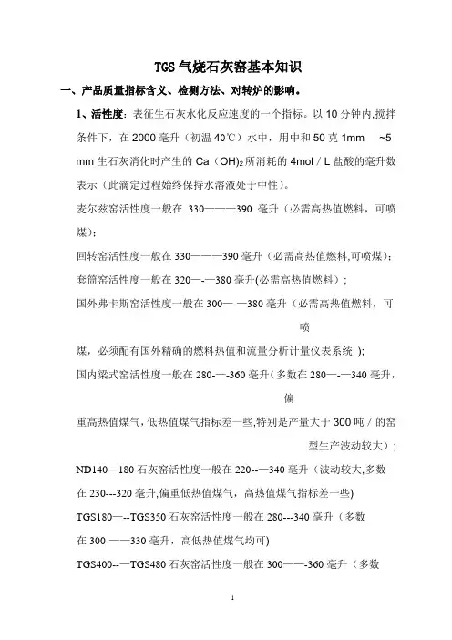TGS石灰窑介绍7.10