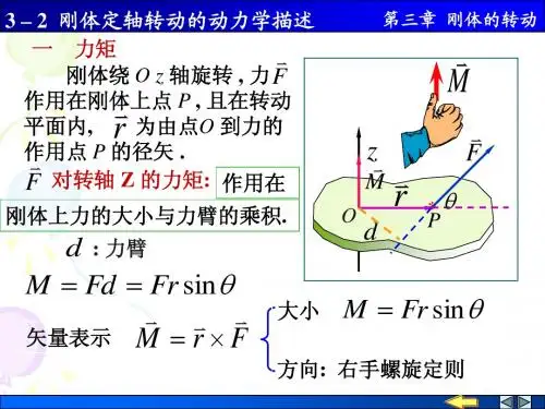 大学物理3_2 刚体定轴转动的动力学描述