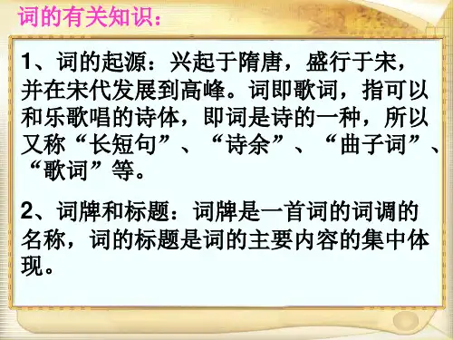 5《雨霖铃》课件人教版(新课程标准)高中语文必修4第二单元