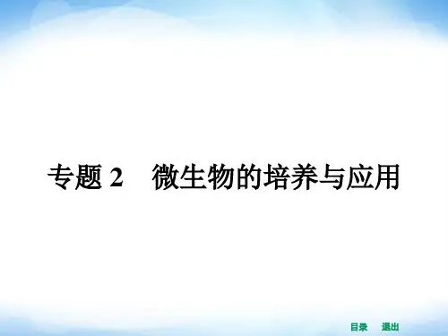高中生物课件21微生物的实验室培养