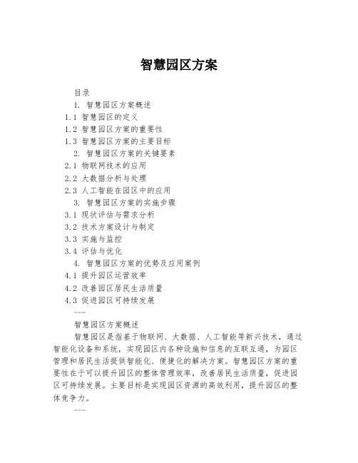 智慧园区方案