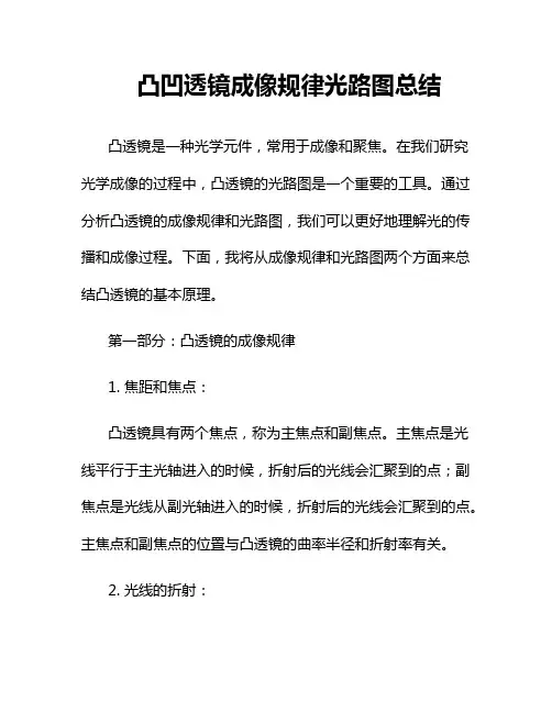 凸凹透镜成像规律光路图总结