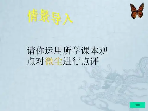 九年级政治 第一课 责任与角色同在 ppt