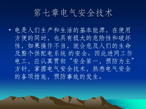 电气安全技术(4)