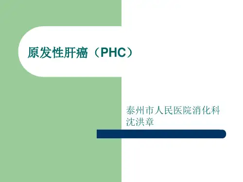 原发性肝癌(PHC)详解