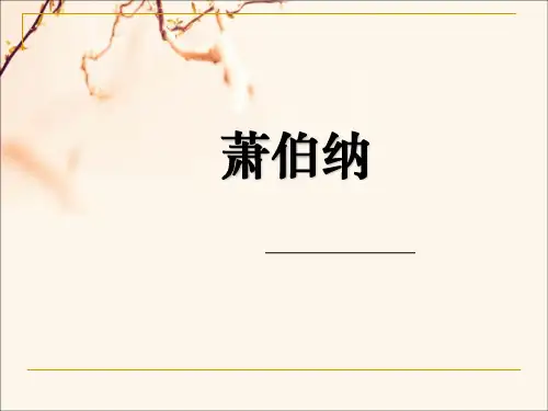 老有所为人物-萧伯纳.