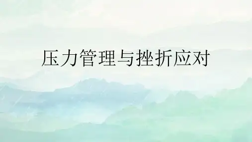 压力管理与挫折应对PPT课件