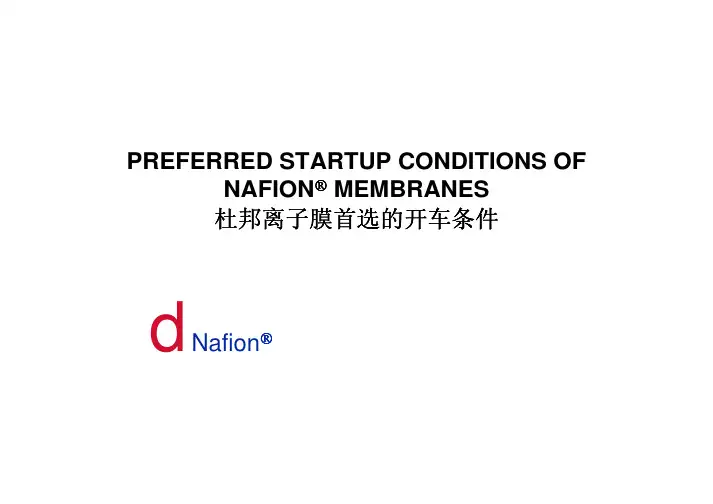 杜邦离子膜开车条件