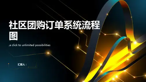 社区团购订单系统流程图