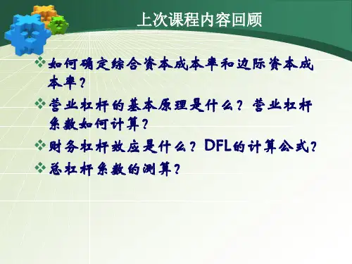 资本结构决策分析
