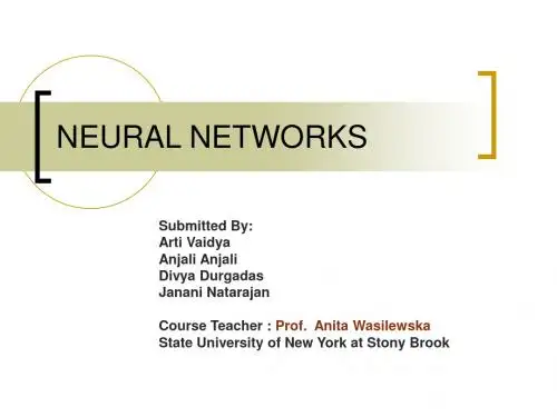 NEURALNETWORKS培训课件.ppt