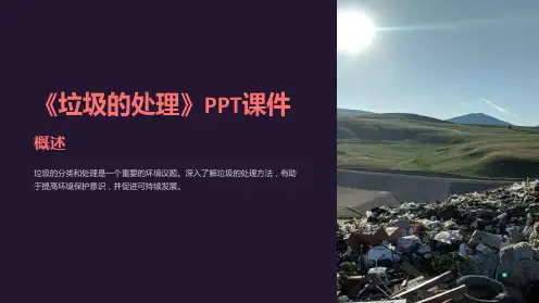 《垃圾的处理》课件