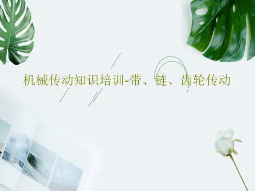机械传动知识培训-带、链、齿轮传动PPT101页