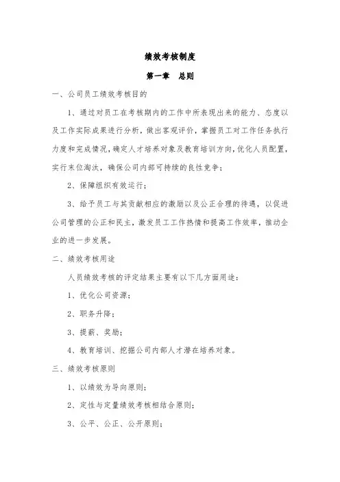 建筑公司绩效考核办法(完整已排版)