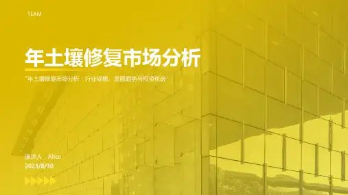 2023年土壤修复市场分析：借助国家利好政策 完善土壤修复全产业链方案模板