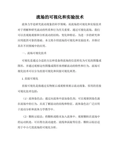 流场的可视化和实验技术