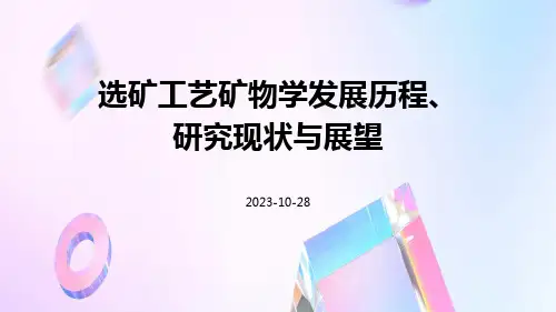 选矿工艺矿物学发展历程、研究现状与展望