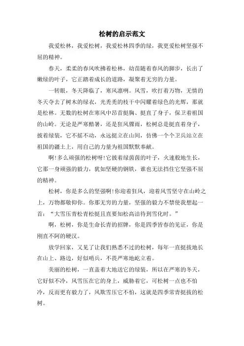 松树的启示范文.doc