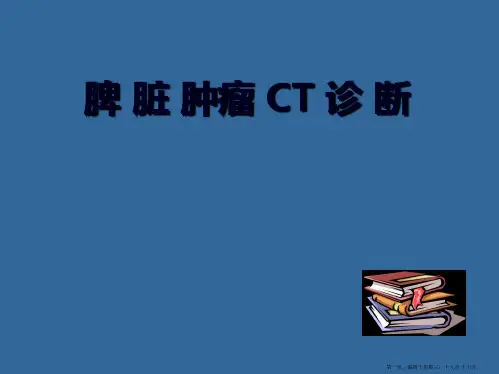 脾脏肿瘤影像诊断