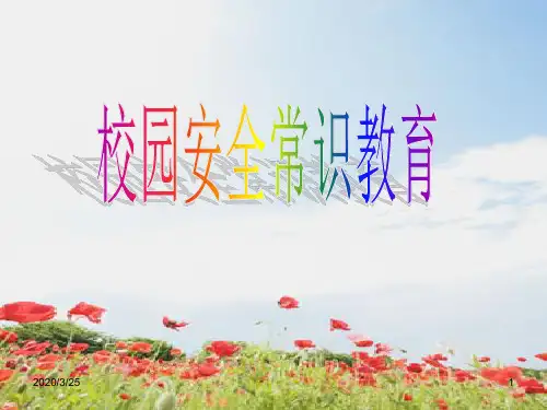 说课比赛《安全教育》PPT课件