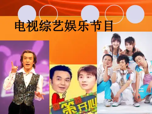 第六章 电视娱乐节目