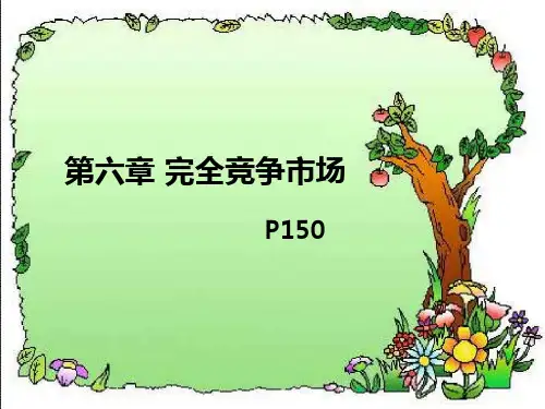 第六章完全竞争市场