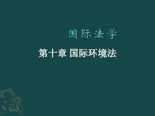 国际法10 国际环境法