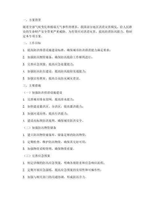 防涝防汛专项方案