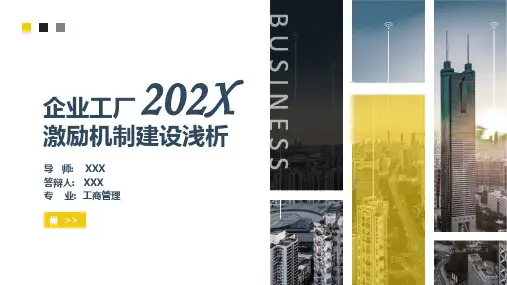 商务风企业工厂激励机制建设浅析毕业答辩PPT模板
