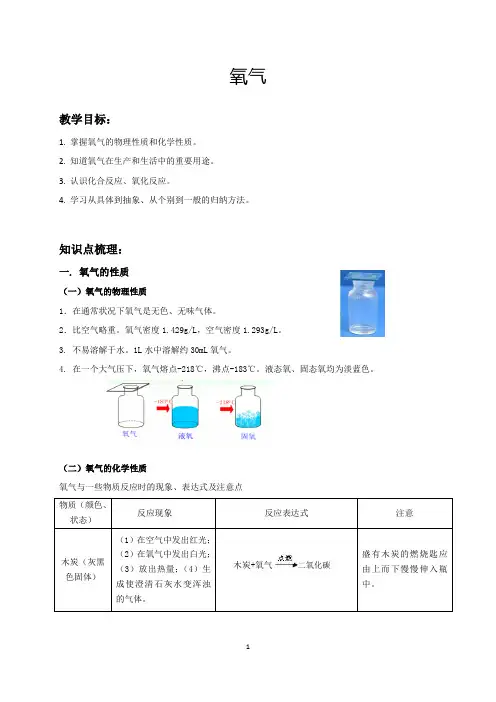 人教版初三化学(上)氧气(经典版)