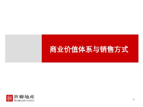 世联商业价值体系与销售方式17p