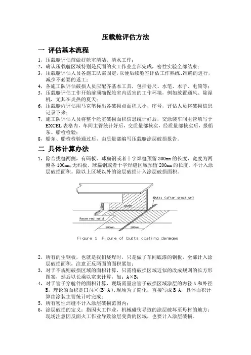 涂层破损统计方法