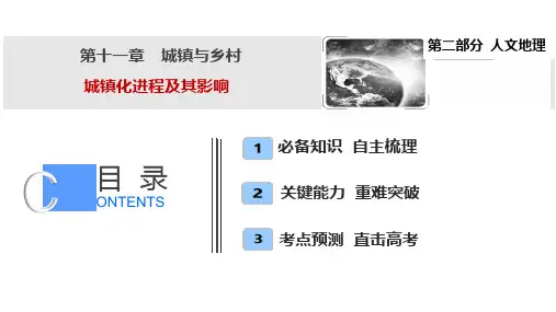 2025届高考地理专题复习--城镇化进程及其影响(共64张ppt)